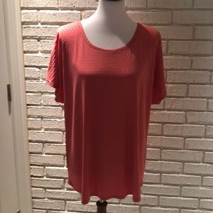 Chico’s Coral Tunic Top SZ 3 - LN